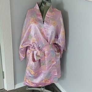 Vintage Solz squirrel chinese kimono robe XXL